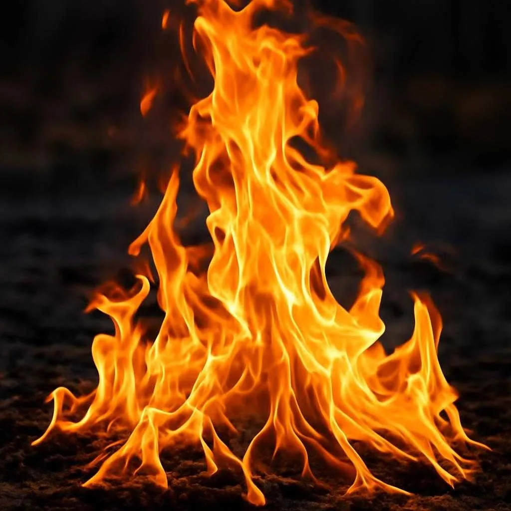 Яркое пламя