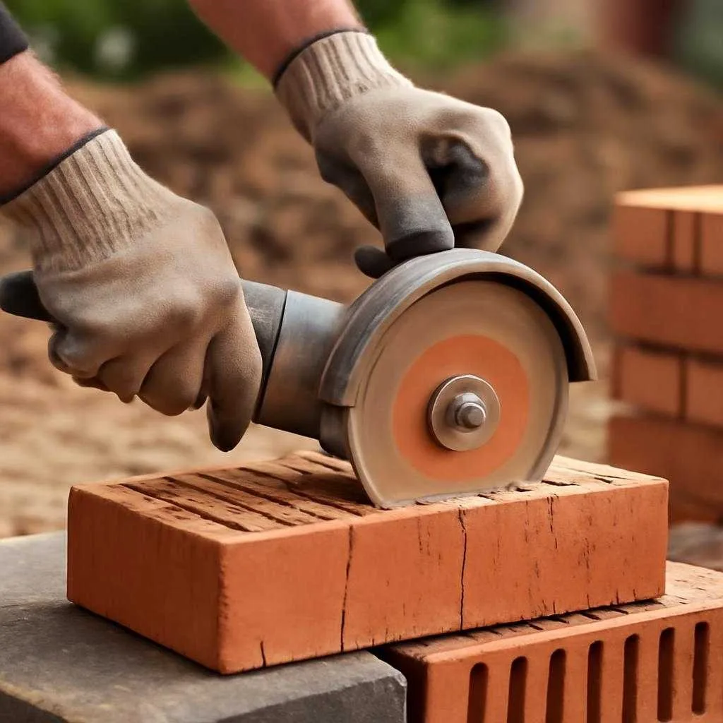 резка кирпича